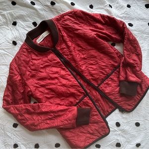 Golden Goose Deluxe Brand Venezia Red Puffer Jacket